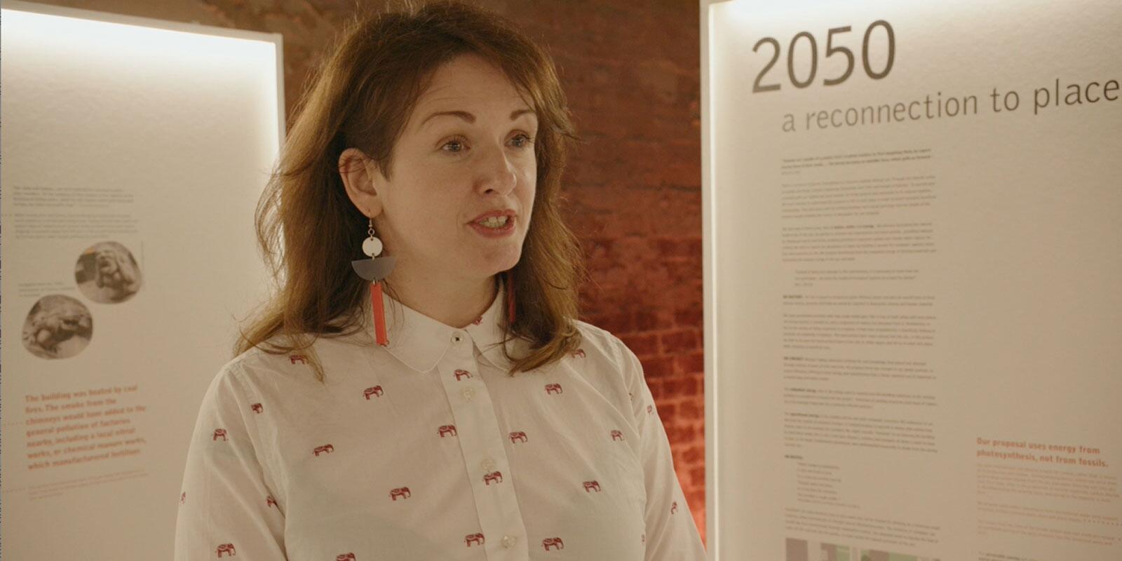 Jenny O'Leary speaking to camera