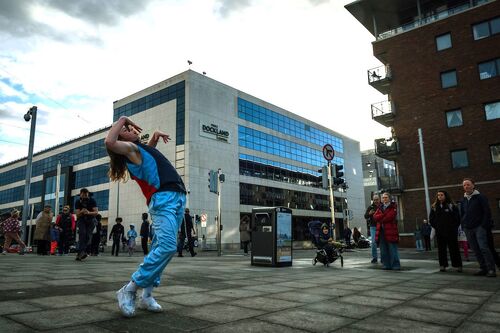 Jessie Thompson in movement at Spencer Dock
