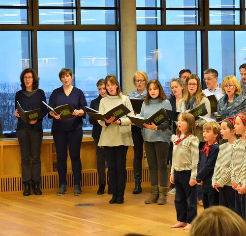 Young and older participants singing