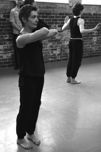 Participants in movement in the CoisCéim studio
