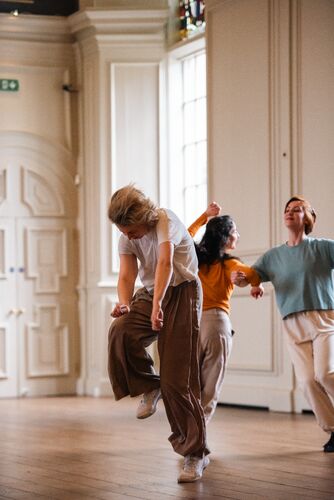 Dancers in a movement