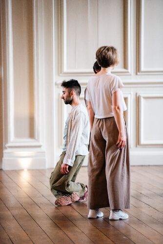 Dancers in movements