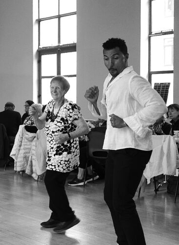 People in a movement