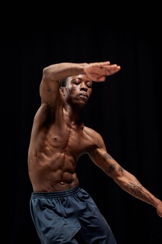 Dancer in a movement