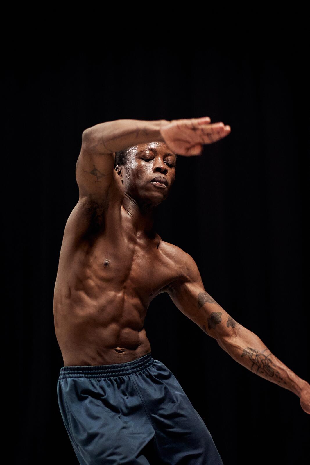 Dancer in a movement