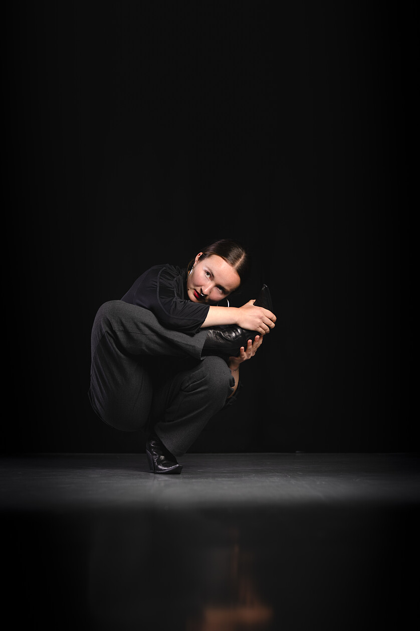 Dancer in a movement