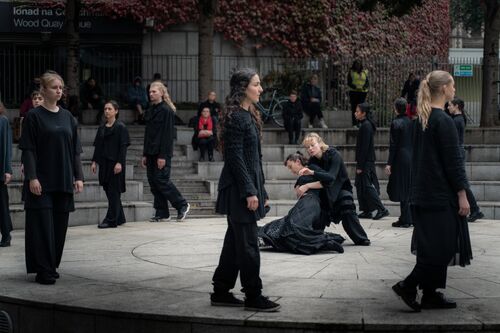 Dancers in a movement