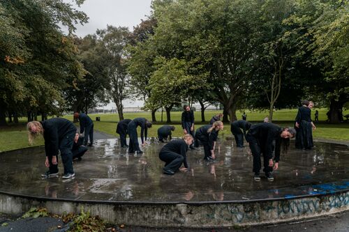 Dancers in a movement